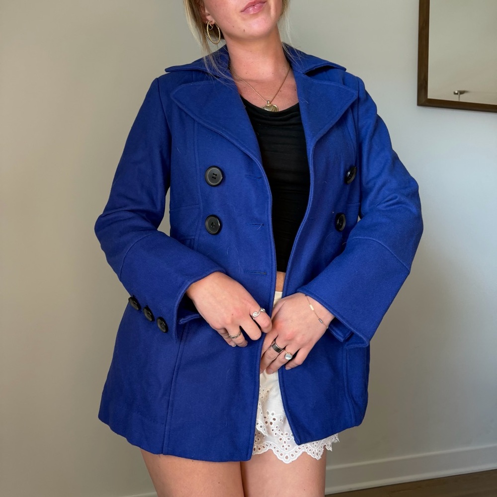 Vintage 90’s blue wool coat